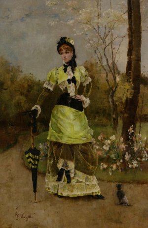 Sa Majeste la Parisienne Oil painting by Alfred Stevens