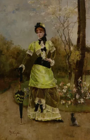 Sa Majeste la Parisienne by Alfred Stevens - Oil Painting Reproduction