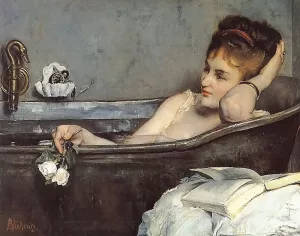 The Bath by Alfred Stevens Oil Painting