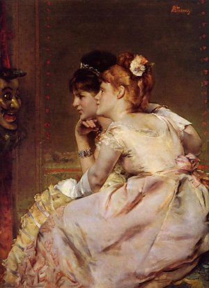 The Japanese Mask Oil painting by Alfred Stevens