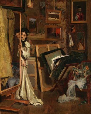 The Psyche by Alfred Stevens Oil Painting