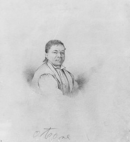 The Tahitian Chief Otore from McGuire Scrapbook by Alfred Thomas Agate Oil Painting