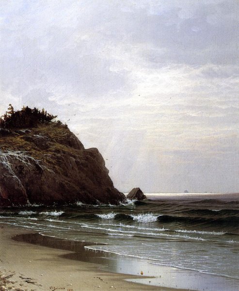 Main Product Photo of A Cloudy Day Painting by Alfred Thompson Bricher