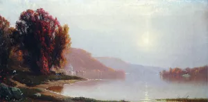 A Walk by the Lake by Alfred Thompson Bricher Oil Painting