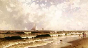 Afternoon, Southampton Beach by Alfred Thompson Bricher Oil Painting