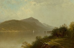 Along the Hudson River by Alfred Thompson Bricher Oil Painting