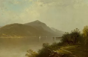 Along the Hudson River Oil painting by Alfred Thompson Bricher
