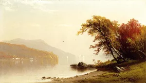 Autumn on the Lake by Alfred Thompson Bricher - Oil Painting Reproduction