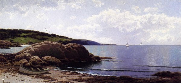 Main Product Photo of Baily's Island, Maine Painting by Alfred Thompson Bricher