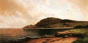 Beached Rowboat by Alfred Thompson Bricher Oil Painting