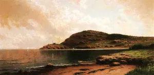 Beached Rowboat Oil painting by Alfred Thompson Bricher