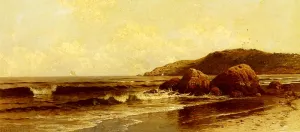 Breaking Surf by Alfred Thompson Bricher Oil Painting