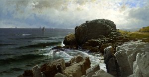 Castle Rock, Marblehead by Alfred Thompson Bricher Oil Painting