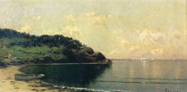 Coast Landscape by Alfred Thompson Bricher - Hand-Painted Oil Painting Reproduction