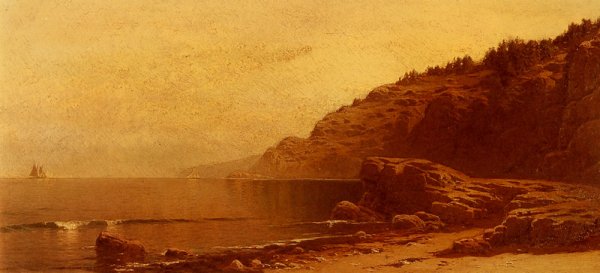 Coast of Maine by Alfred Thompson Bricher - Hand-Painted Oil Painting Reproduction