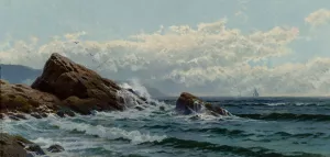 Crashing Waves Oil painting by Alfred Thompson Bricher