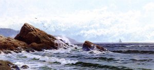 Crashing Waves by Alfred Thompson Bricher Oil Painting