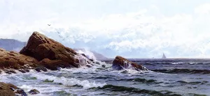 Crashing Waves by Alfred Thompson Bricher - Oil Painting Reproduction
