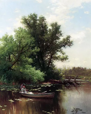 Drifting also known as Serene Afternoon Oil painting by Alfred Thompson Bricher