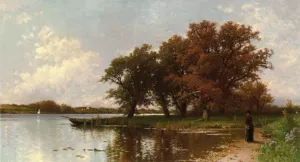 Early Autumn on Long Island by Alfred Thompson Bricher - Oil Painting Reproduction