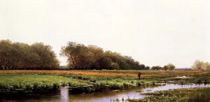 Hunter in the Meadows of Old Newburyport, Massachusetts painting by Alfred Thompson Bricher