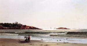 Indian Rock, Narragansett Bay by Alfred Thompson Bricher - Oil Painting Reproduction