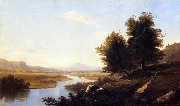 Landscape, The Saco from Conway by Alfred Thompson Bricher - Hand-Painted Oil Painting Reproduction