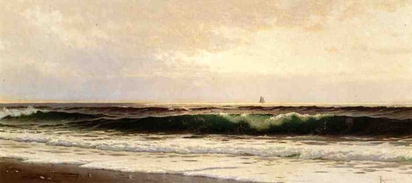 Morning, Salisbury Beach by Alfred Thompson Bricher - Hand-Painted Oil Painting Reproduction