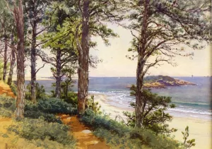 Narragansett Seascape by Alfred Thompson Bricher - Oil Painting Reproduction