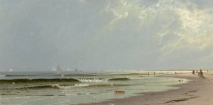 Newport Beach by Alfred Thompson Bricher Oil Painting