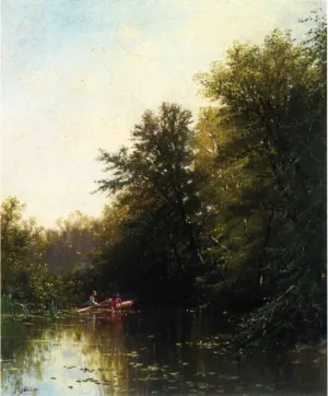 On the Mill Stream painting by Alfred Thompson Bricher