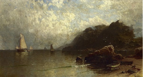Portland Head by Alfred Thompson Bricher - Hand-Painted Oil Painting Reproduction