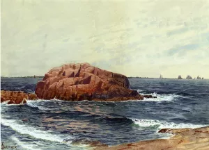 Rocks Near the Coast by Alfred Thompson Bricher Oil Painting
