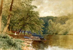 Rowboats for Hire by Alfred Thompson Bricher - Oil Painting Reproduction