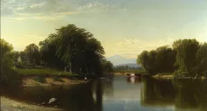 Saco River, New Hampshire Oil painting by Alfred Thompson Bricher