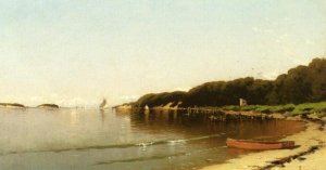 Sailing off the New England by Alfred Thompson Bricher Oil Painting