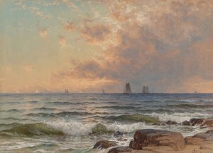 Sails at Sunset by Alfred Thompson Bricher Oil Painting