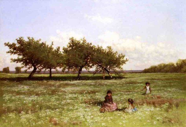 Summer Afternoon, Long Island by Alfred Thompson Bricher - Hand-Painted Oil Painting Reproduction