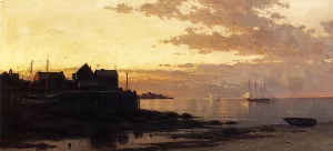 Sunset over the Bay by Alfred Thompson Bricher - Oil Painting Reproduction