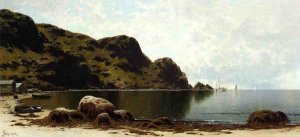 The Cliffs, Grand Manan Oil painting by Alfred Thompson Bricher
