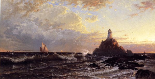 Main Product Photo of The Lighthouse Painting by Alfred Thompson Bricher