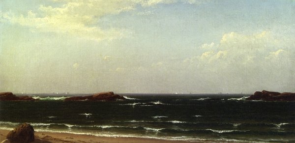 White Caps by Alfred Thompson Bricher - Hand-Painted Oil Painting Reproduction