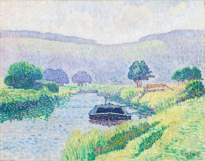Amberleyn jokilaakso by Alfred William Finch Oil Painting