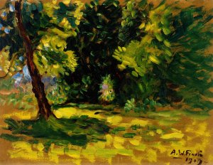 Bushes by Alfred William Finch Oil Painting