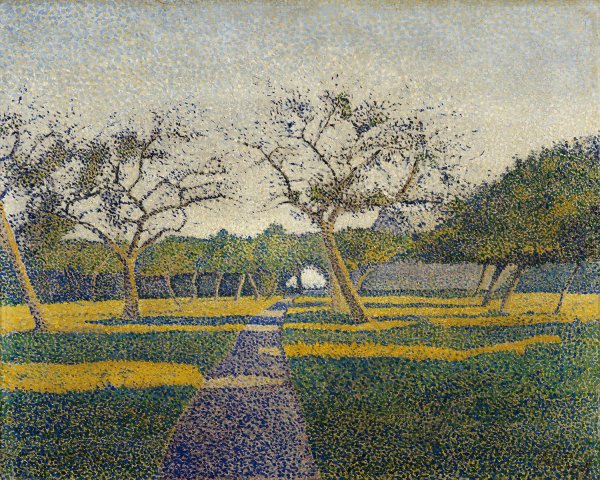 Orchard at La Louviere  by Alfred William Finch - Hand-Painted Oil Painting Reproduction