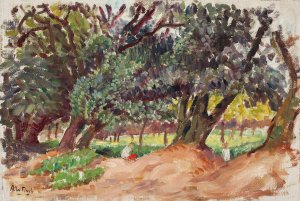 Puistokuva Englannista by Alfred William Finch Oil Painting
