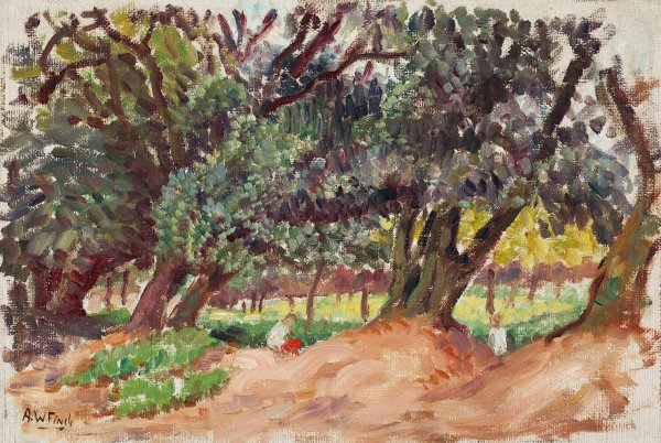Puistokuva Englannista  by Alfred William Finch - Hand-Painted Oil Painting Reproduction