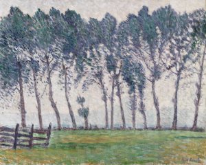 Rainy Weather at Hampton Court by Alfred William Finch Oil Painting