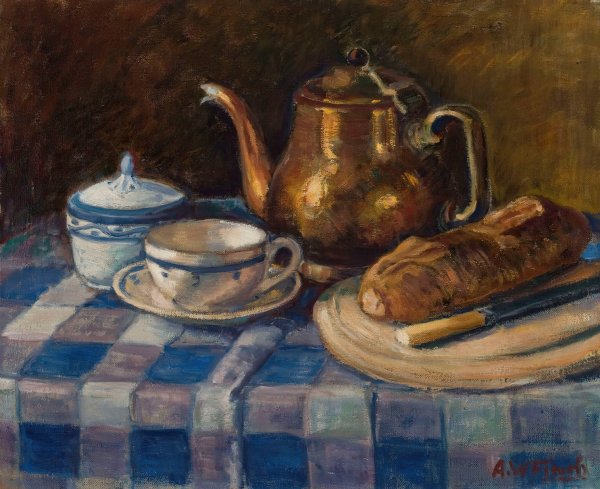 Still Life  by Alfred William Finch - Hand-Painted Oil Painting Reproduction