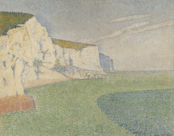 The Cliffs of Dover; The Cliffs at South Foreland  by Alfred William Finch - Hand-Painted Oil Painting Reproduction